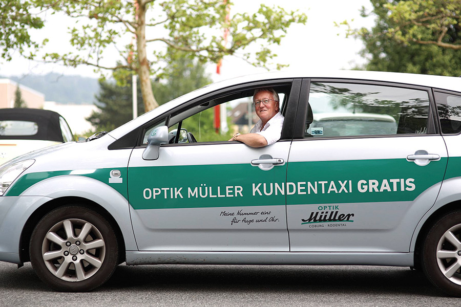 Optik Müller Kundentaxi